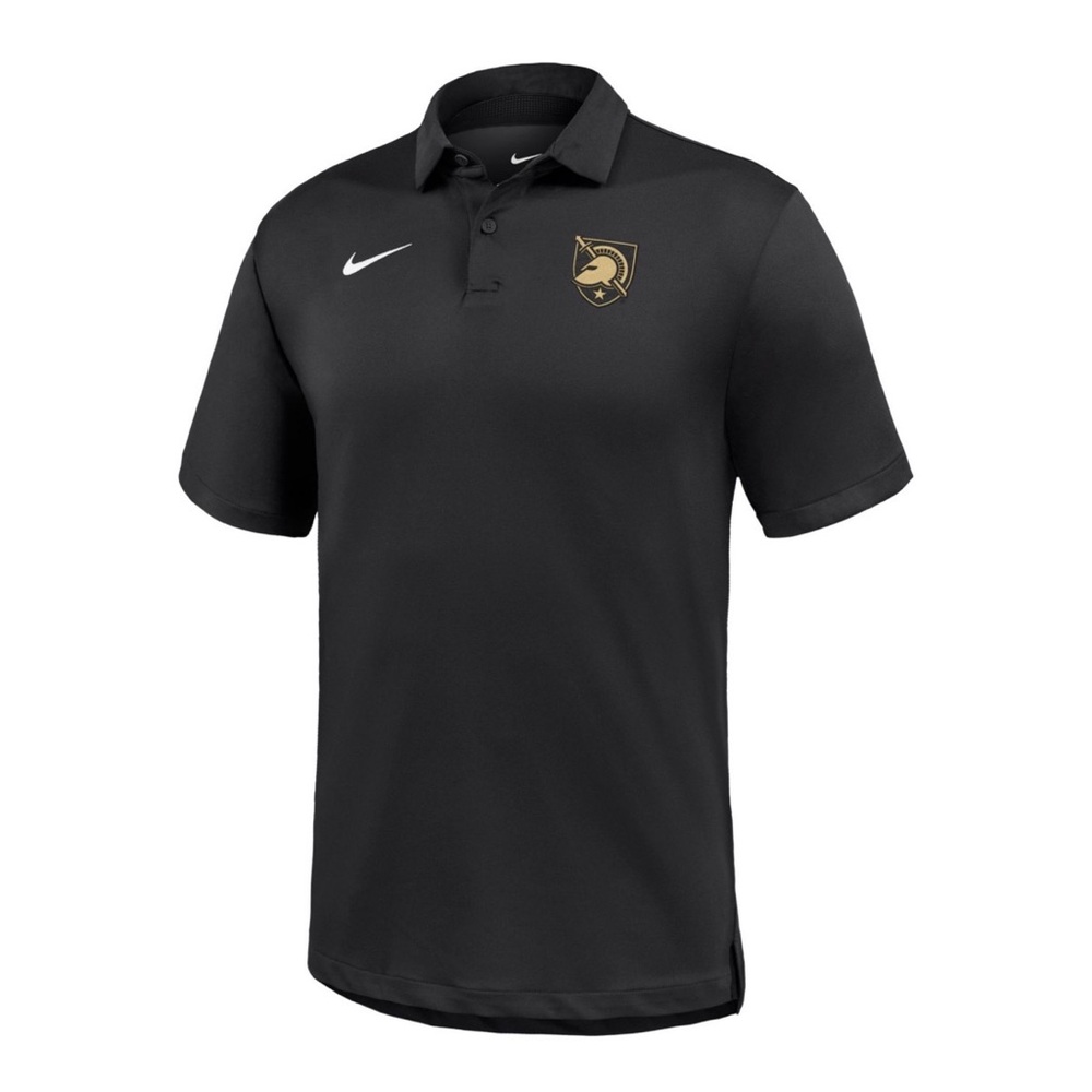 Nike Men’s Army West Point Black Knights Black Dri-Fit Tout Golf Polo Size M EUC - Picture 1 of 10